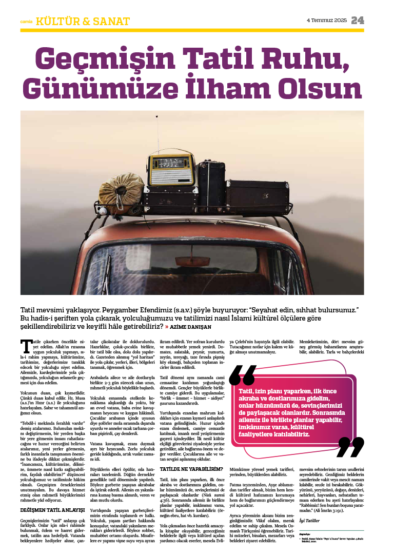 21 Geçmişin Tatil Ruhu, Günümüze İlham Olsun - Azime Danışan - 271